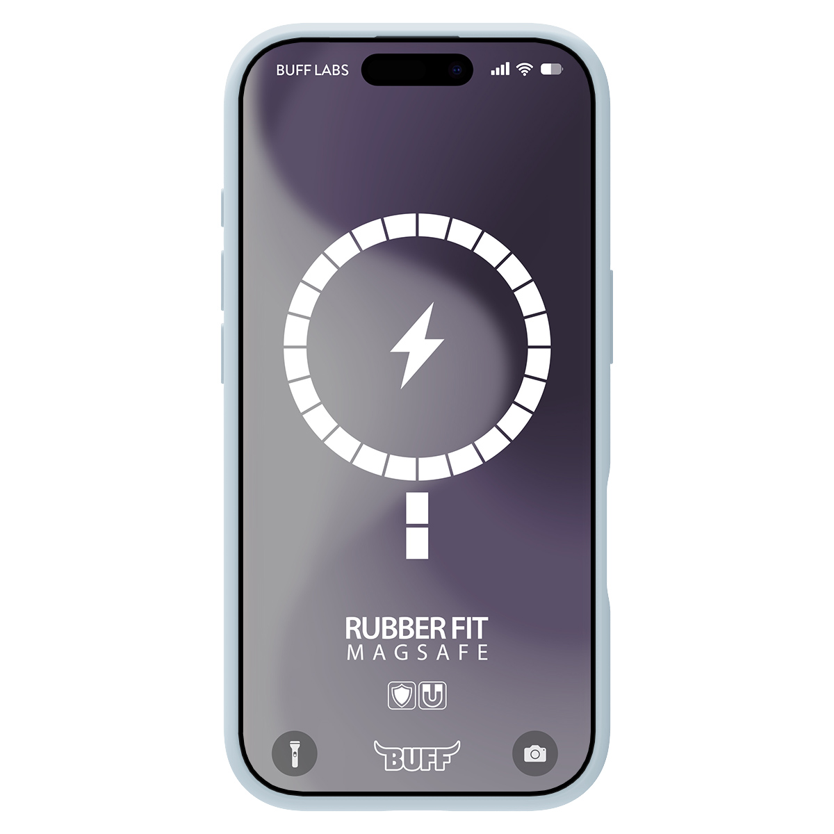 Buff iPhone 16 Plus Magsafe Rubber Kılıf-Mavi 8684387702386