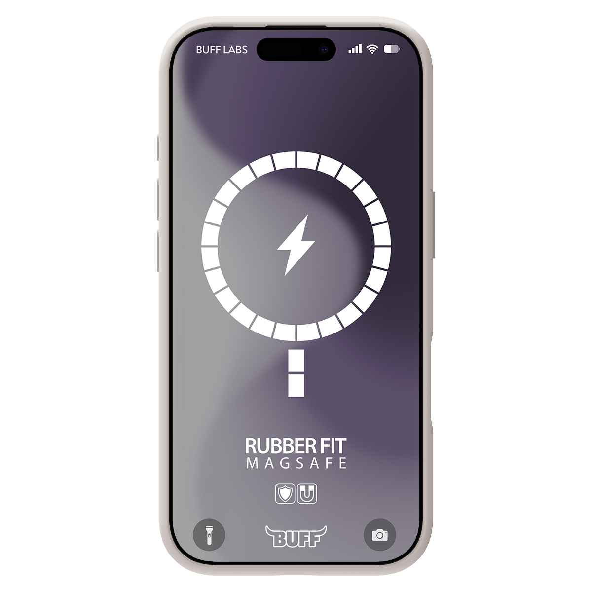 Buff iPhone 16 Plus Magsafe Rubber Kılıf-Taş 8684387702393