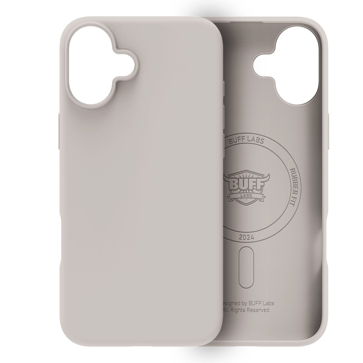 Buff iPhone 16 Plus Magsafe Rubber Kılıf-Taş 8684387702393