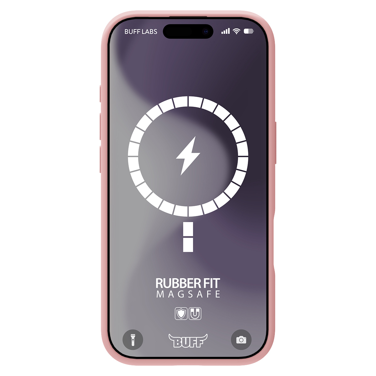 Buff iPhone 16 Plus Magsafe Rubber Kılıf-Pembe 8684387702409