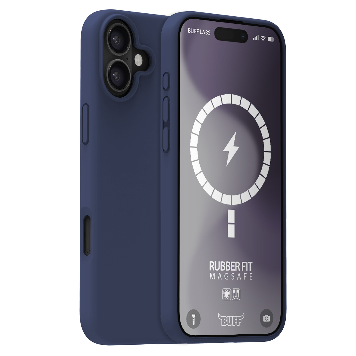 Buff iPhone 16 Plus Magsafe Rubber Kılıf-Mavi 8684387702423
