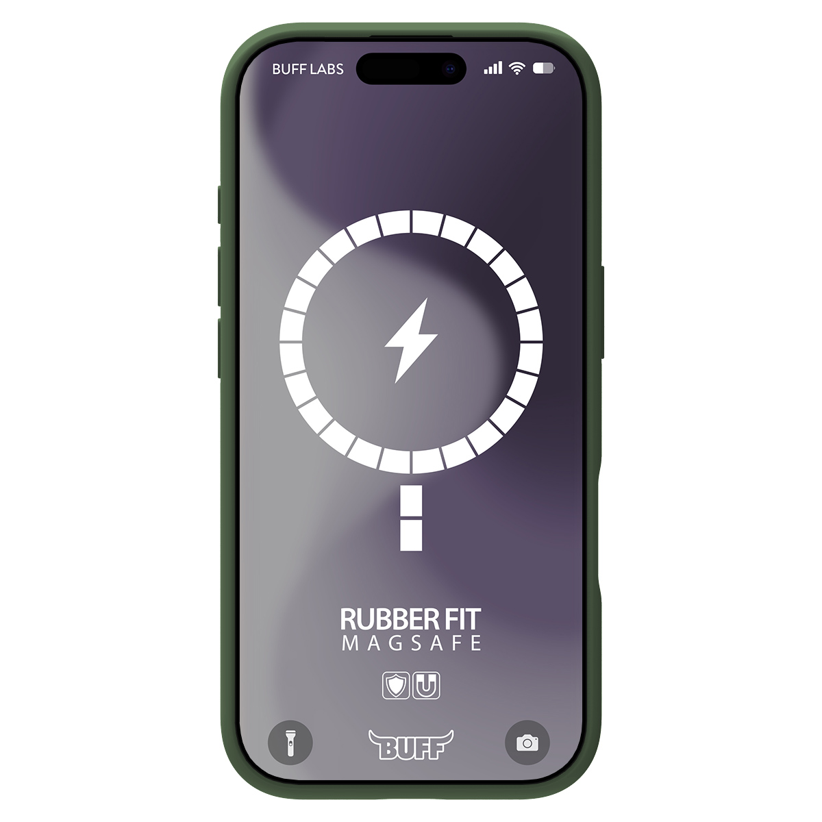 Buff iPhone 16 Plus Magsafe Rubber Kılıf-Yeşil 8684387702430