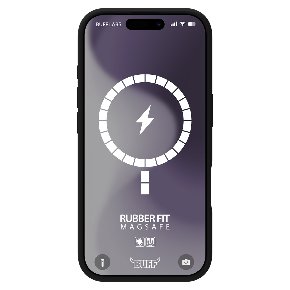 Buff iPhone 16 Plus Magsafe Rubber Kılıf-Siyah  8684387702447