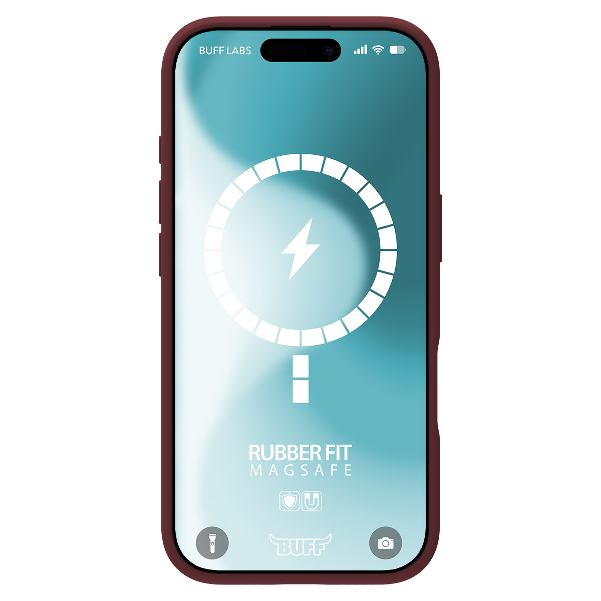 Buff iPhone 16 Magsafe Rubber Fit  Kılıf-Plum 8684387702454