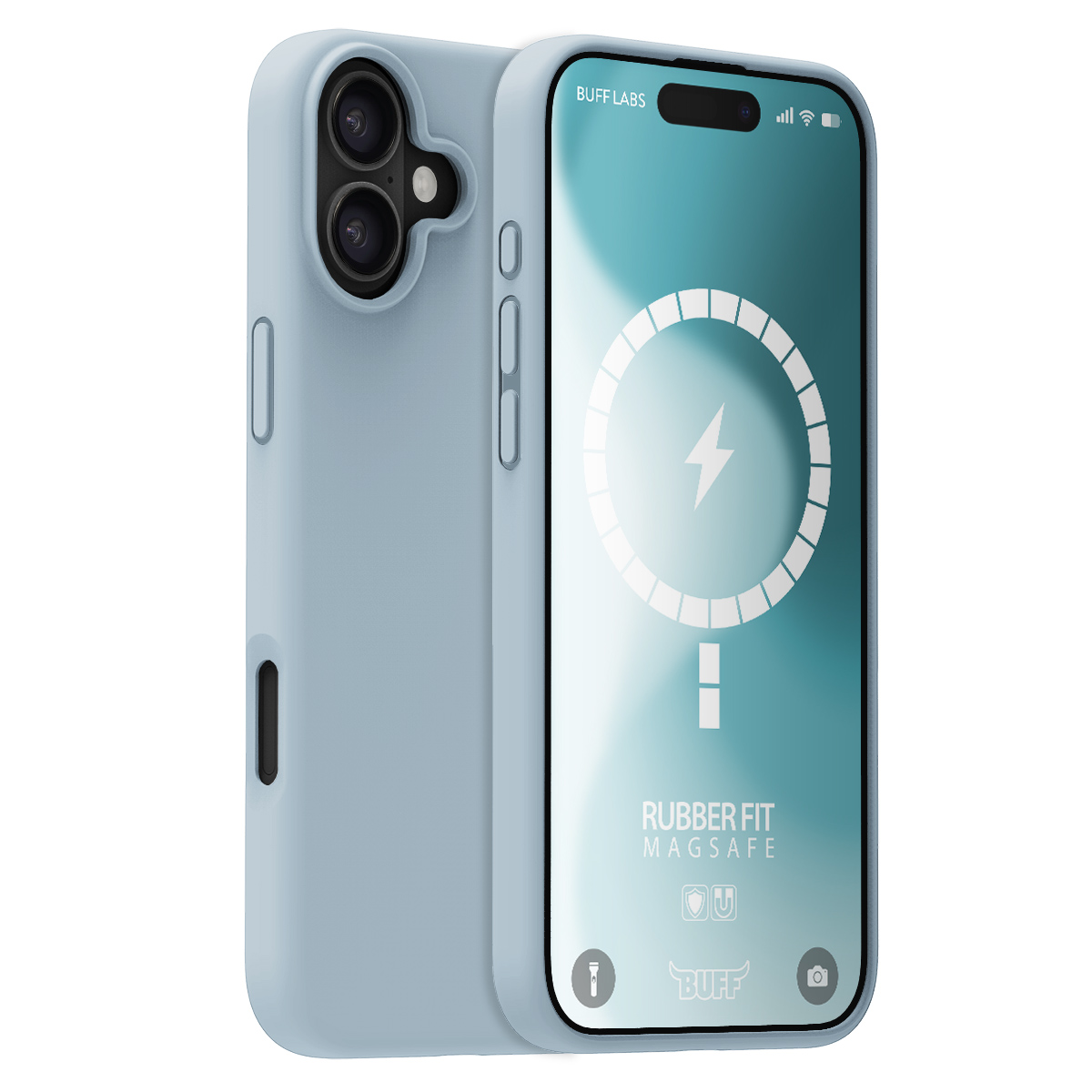 Buff iPhone 16 Magsafe Rubber Fit  Kılıf-Mavi 8684387702461