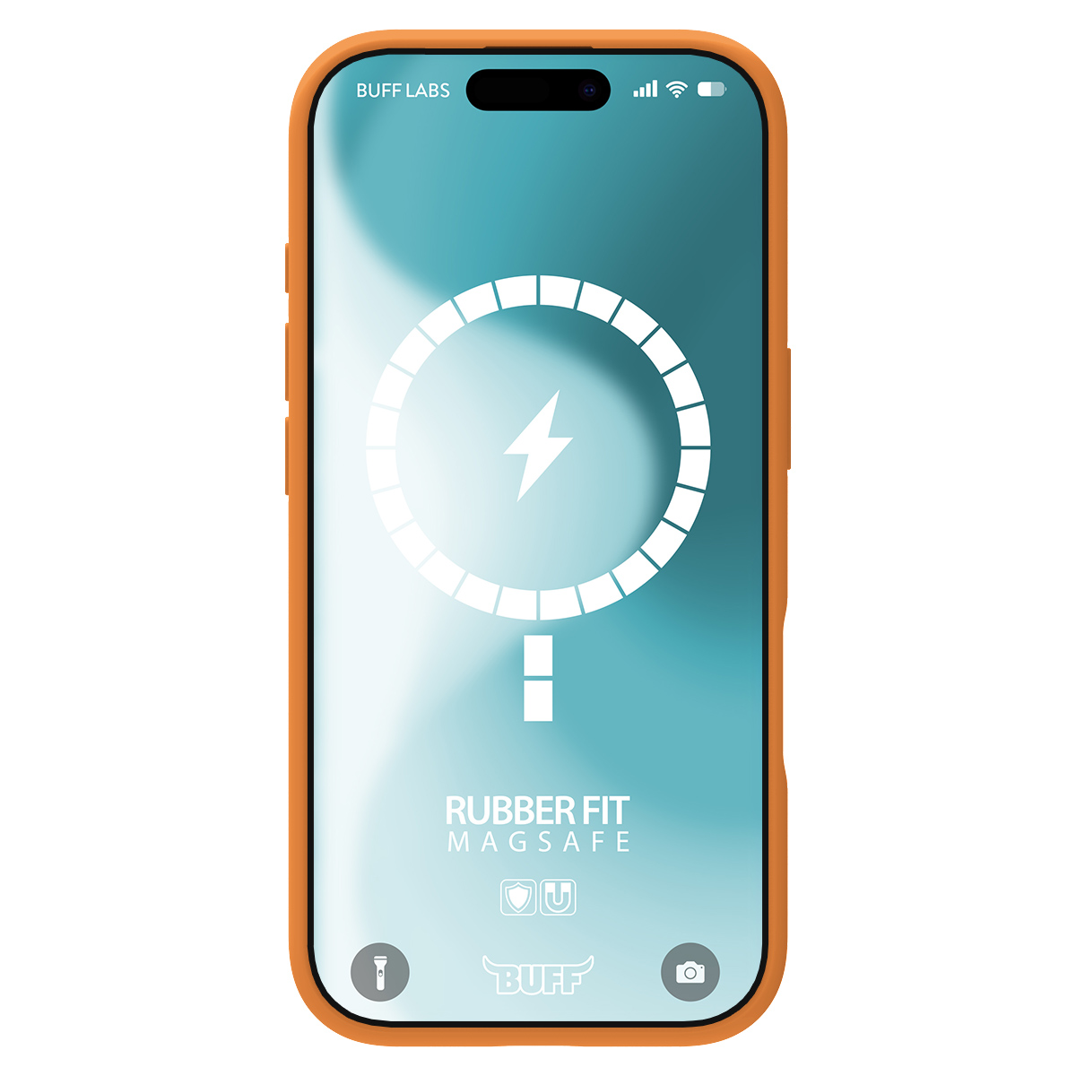 Buff iPhone 16 Magsafe Rubber Fit  Kılıf-Turuncu 8684387702492