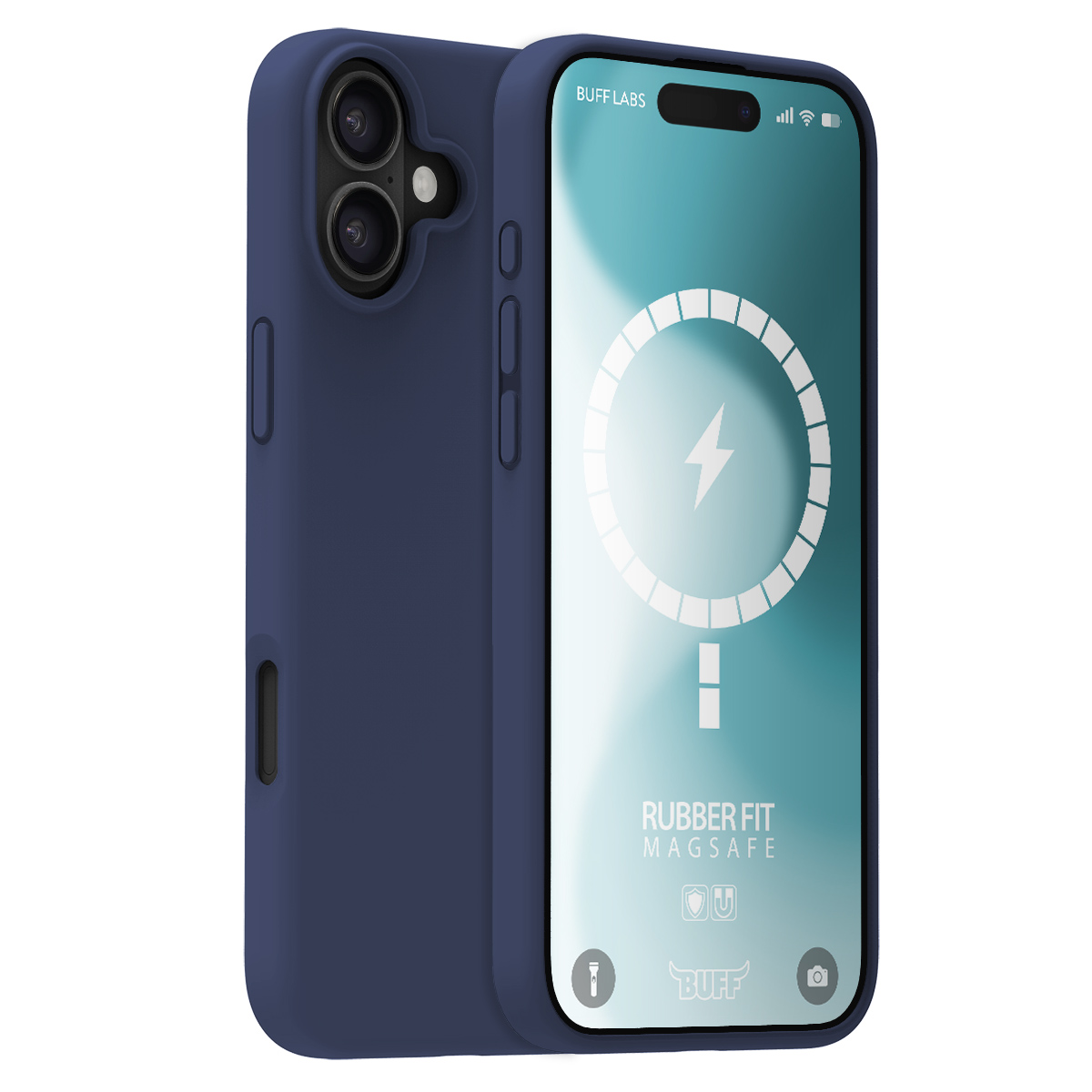 Buff iPhone 16 Magsafe Rubber Fit  Kılıf-Mavi 8684387702508