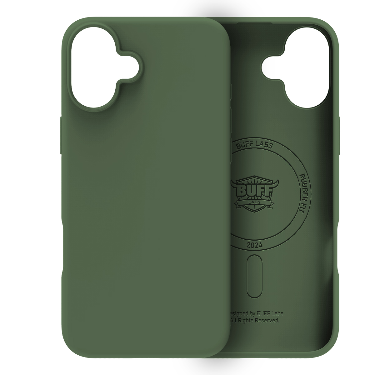 Buff iPhone 16 Magsafe Rubber Fit  Kılıf-Yeşil 8684387702515