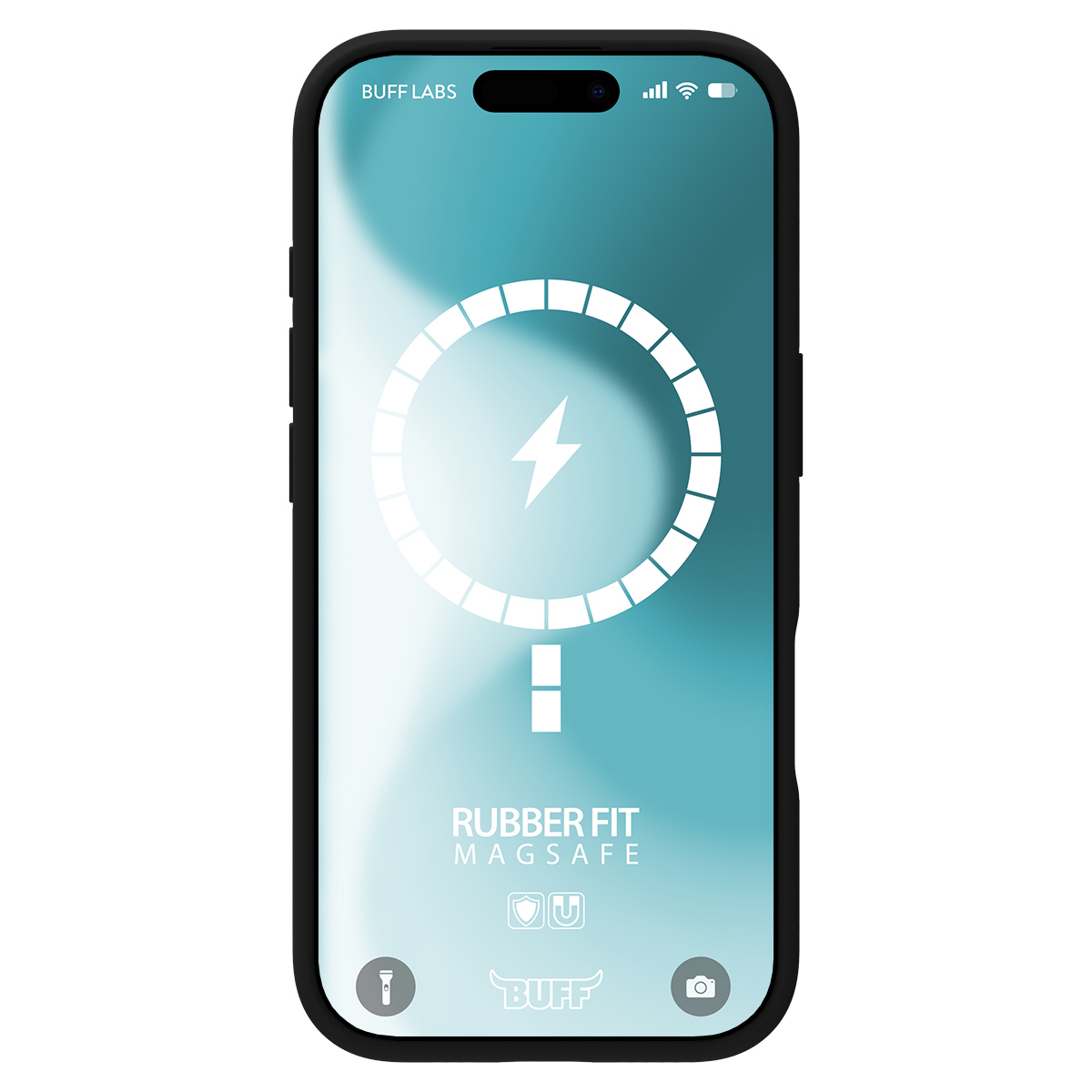 Buff iPhone 16 Magsafe Rubber Fit  Kılıf-Siyah  8684387702522