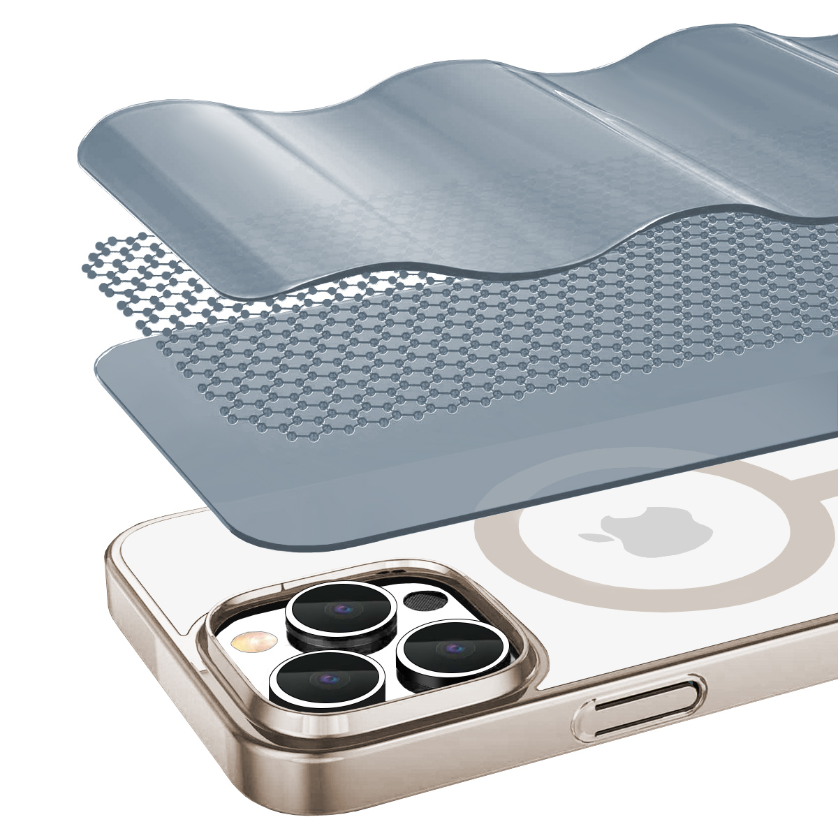 Buff iPhone 16 Pro Magsafe Slim Fit Kılıf Titanyum 8684387702591