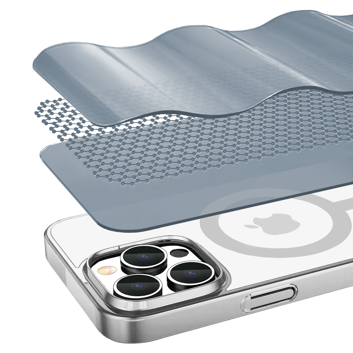 Buff iPhone 16 Pro Magsafe Slim Fit Kılıf Silver 8684387702614