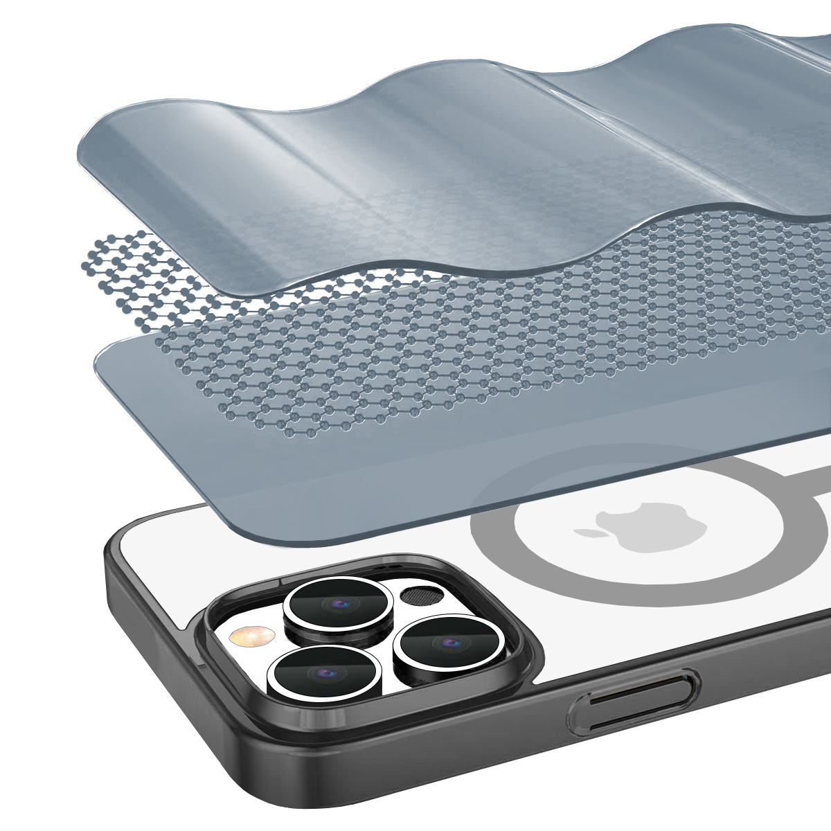 Buff iPhone 16 Pro Magsafe Slim Fit Kılıf Siyah 8684387702621