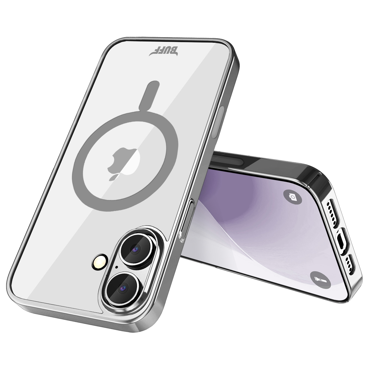 Buff iPhone 16 Plus Magsafe Slim Fit Kılıf Silver 8684387702652