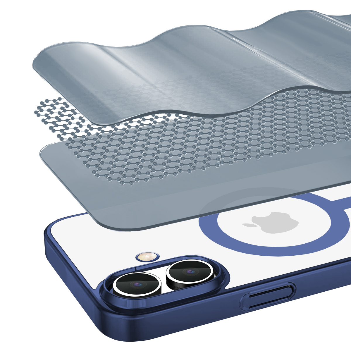 Buff iPhone 16 Magsafe Slim Fit Kılıf Mavi 8684387702683