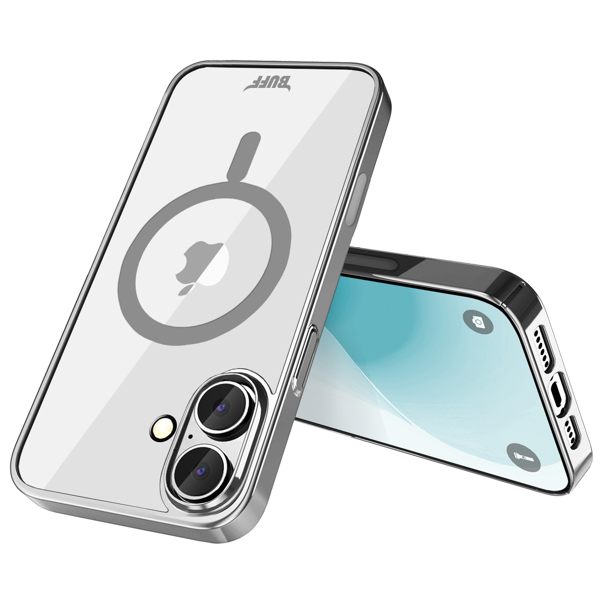 Buff iPhone 16 Magsafe Slim Fit Kılıf Silver 8684387702690