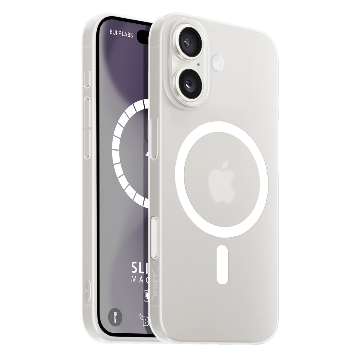 Buff iPhone 16 Plus Magsafe Slimfy Kılıf Beyaz 8684387702751