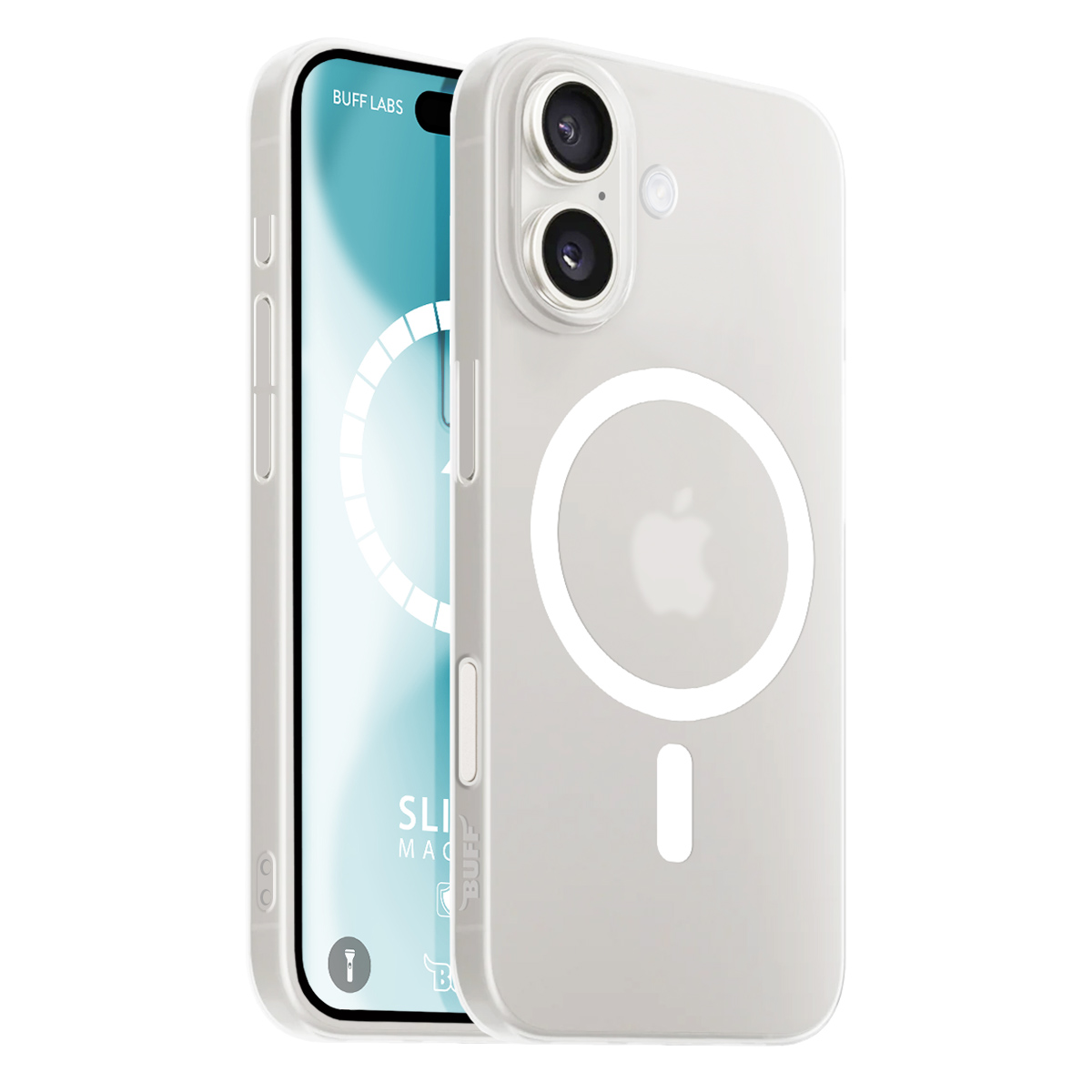Buff iPhone 16 Magsafe Slimfy Kılıf Beyaz 8684387702775