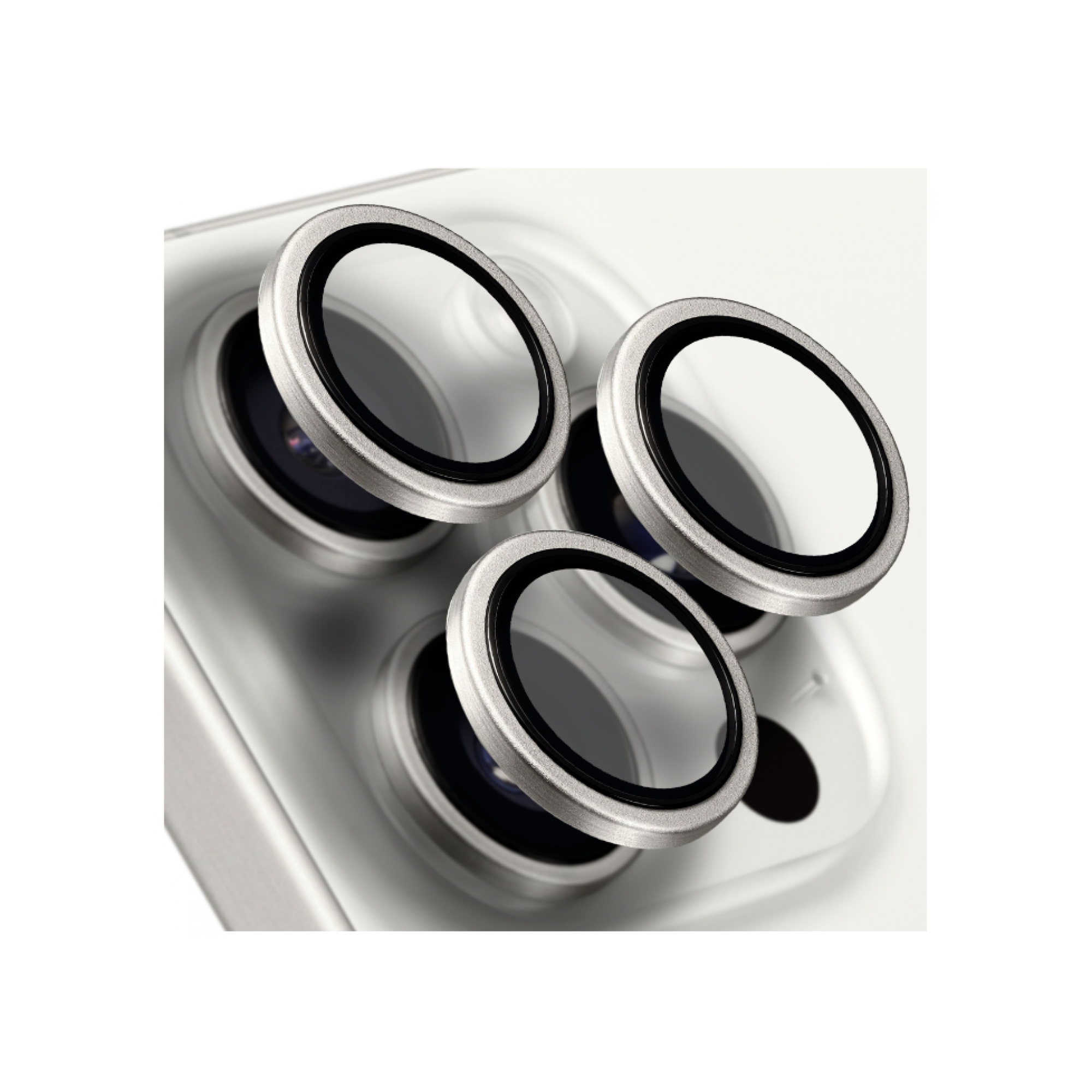 Buff iPhone 16 Pro/Max Titanyum Lens - Silver 8684387702898