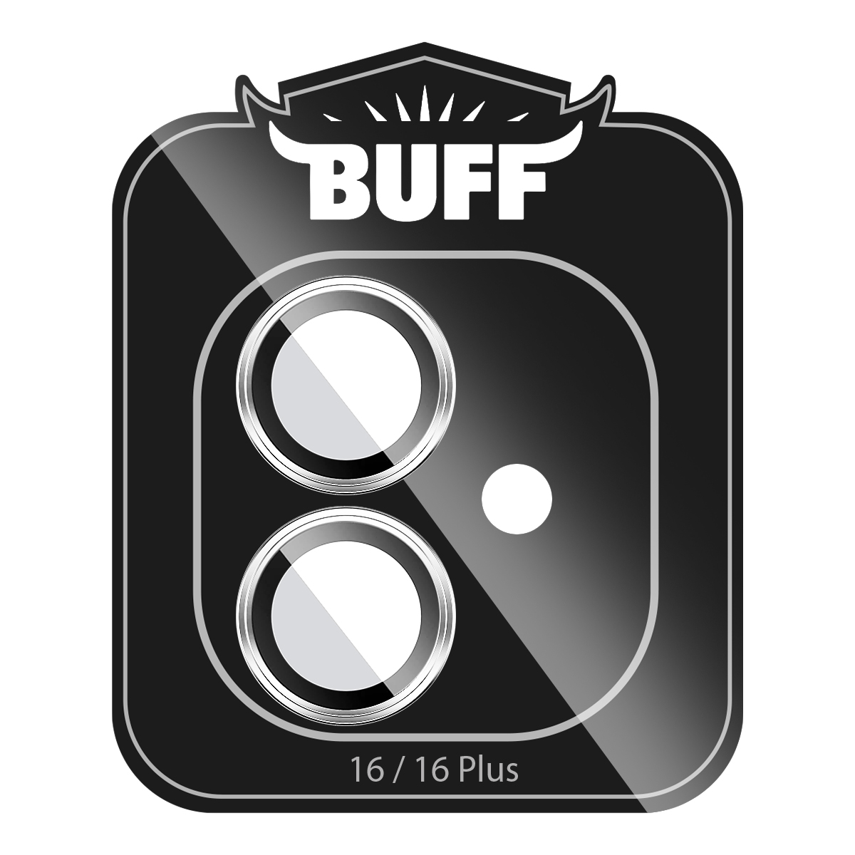 Buff iPhone 16/Plus Metal Lens Koruyucu-Silver 8684387702928