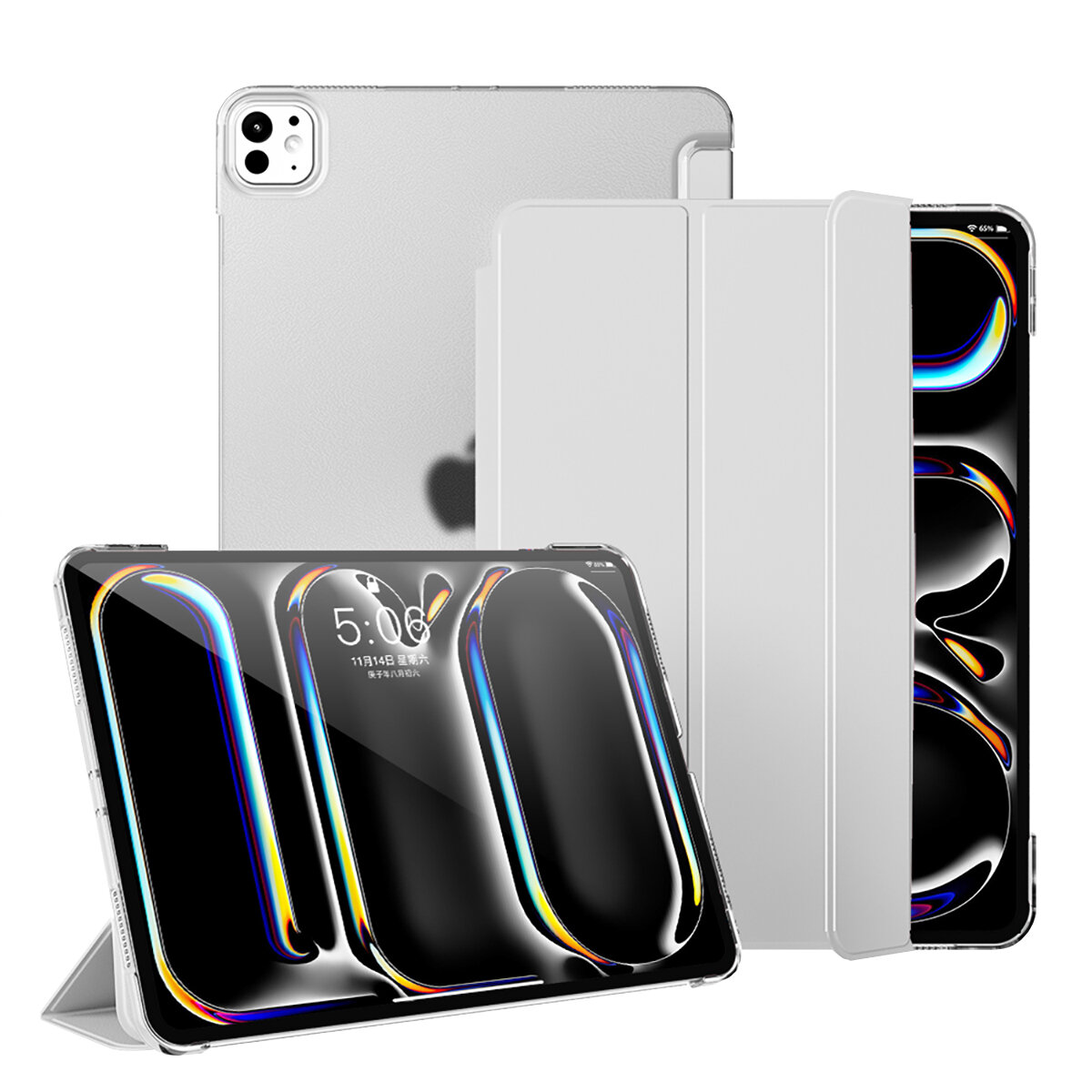 BUFF iPad Pro 11 inç (M4, 2024) Slim Fit Koruyucu Kılıf – Gri 8684387703963