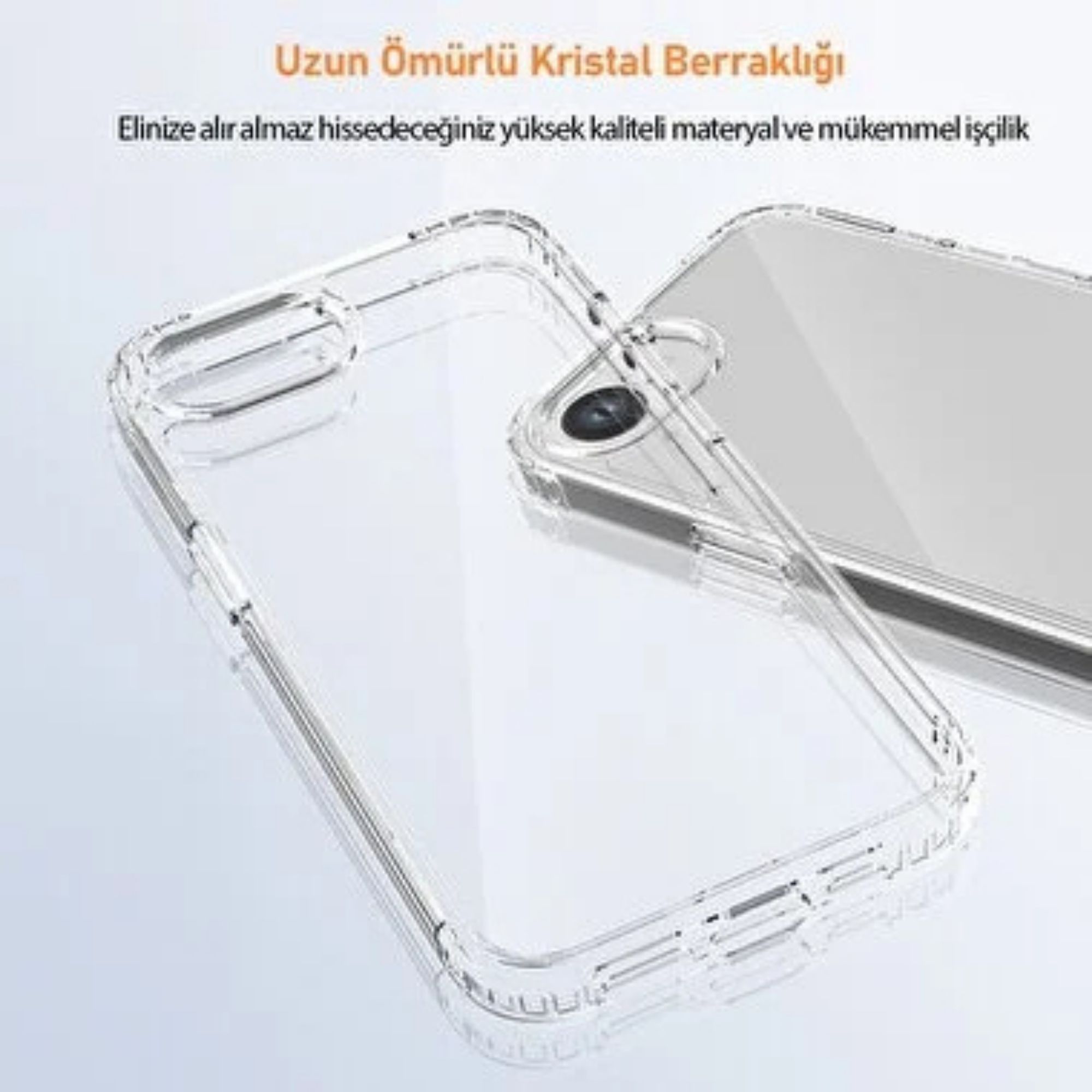 Buff iPhone 16E Air Hybrid Kılıf - Şeffaf  8684387704335