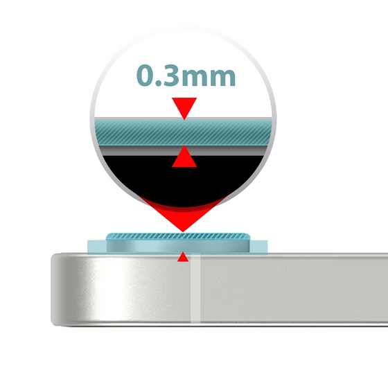 Buff iPhone 16E Şeffaf Kamera Lens Koruyucu 8684387704397