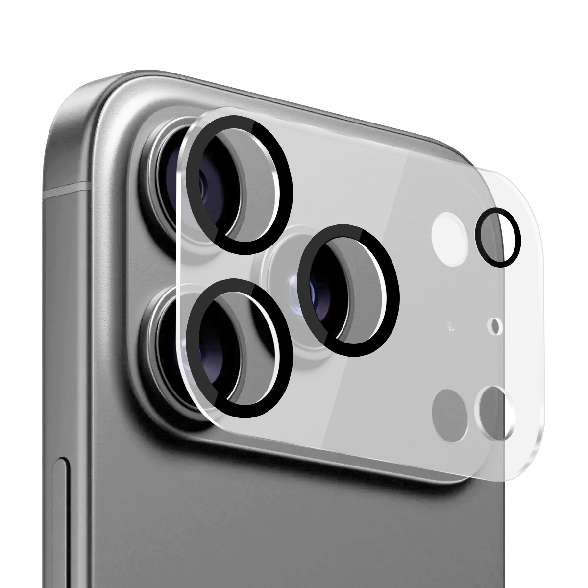 Buff iPhone 17 Pro Max Şeffaf Kamera Lens Koruyucu 8684387704755