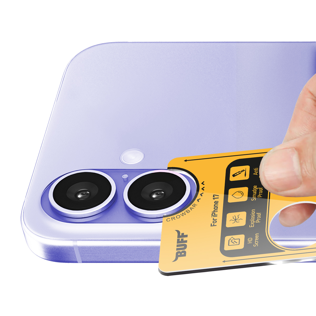 Buff iPhone 17 Metal Kamera Lens Koruyucu Purple 8684387704793