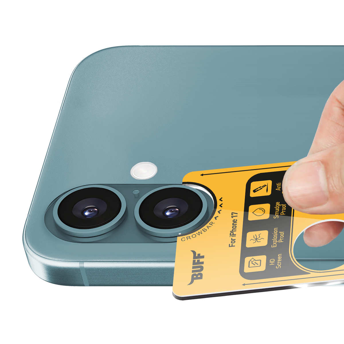 Buff iPhone 17 Metal Kamera Lens Koruyucu Green 8684387704809