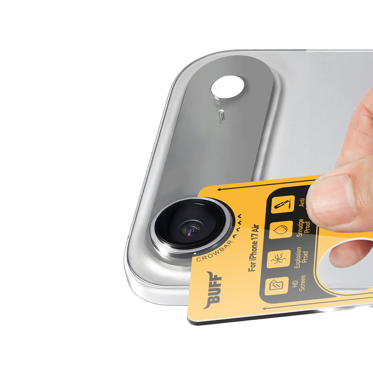 Buff iPhone 17 Air Metal Kamera Lens Koruyucu Silv 8684387704823
