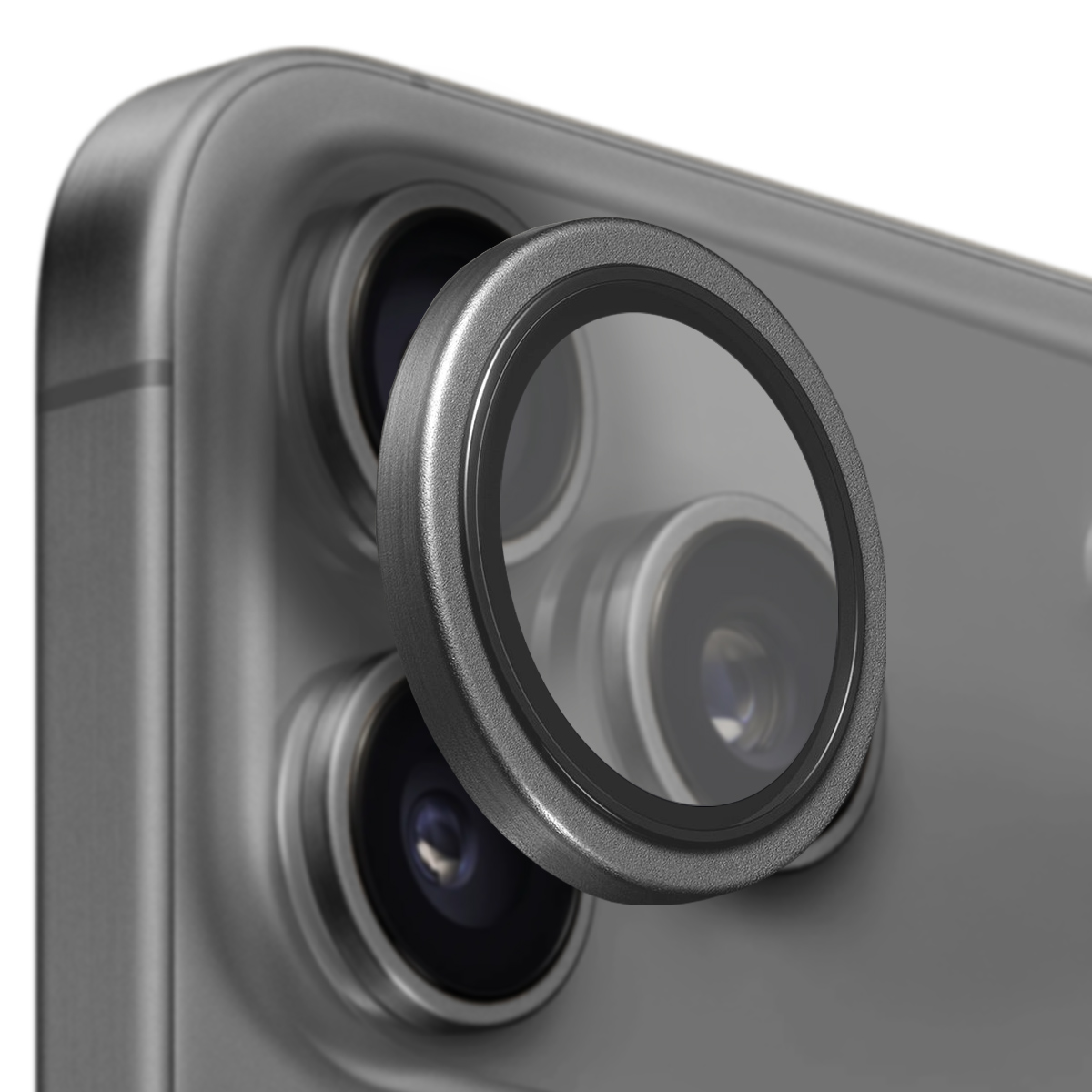 Buff iPhone 17 Pro Metal Kamera Lens Koruyucu Gray 8684387704885