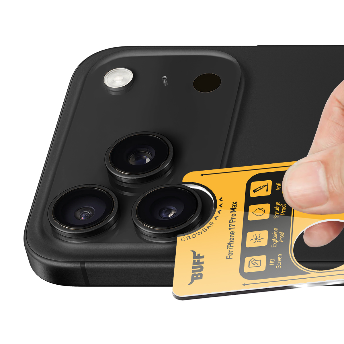 Buff iPhone 17 Pro Max Metal Kamera Lens Koruyucu  8684387704915
