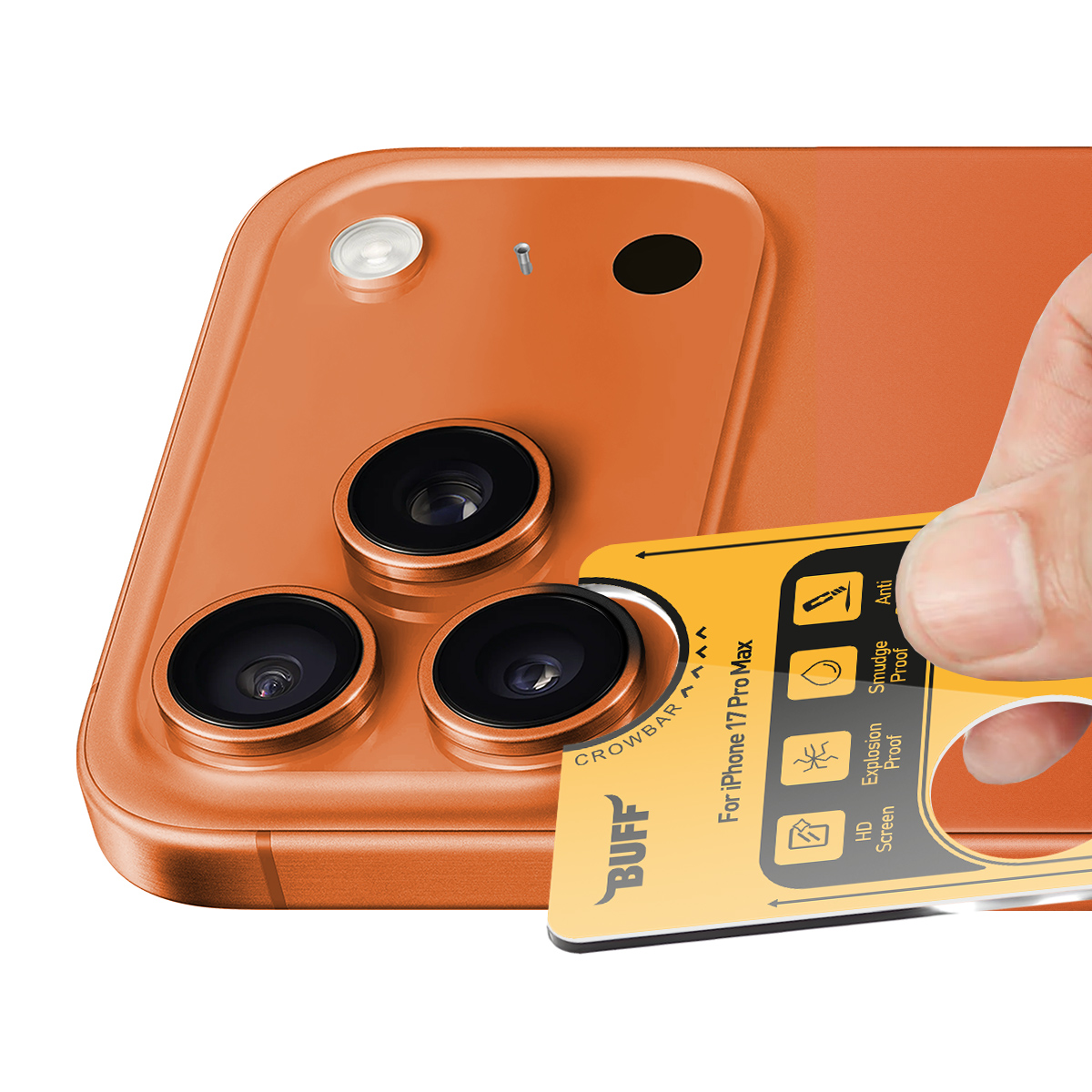 Buff iPhone 17 Pro Max Metal Kamera Lens Koruyucu  8684387704953