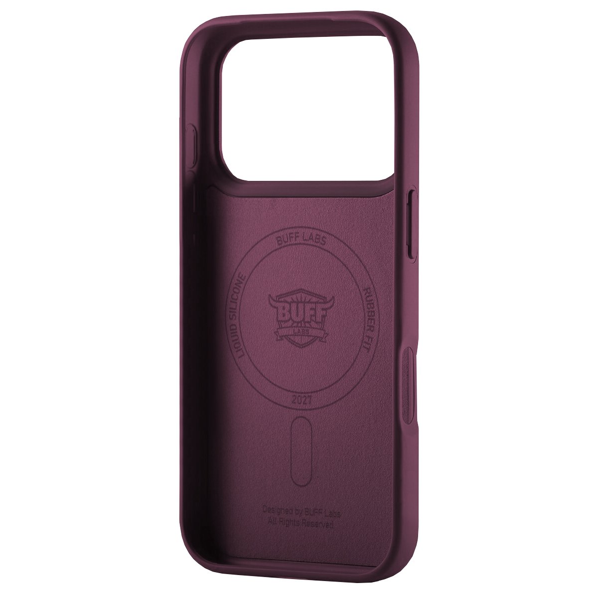 Buff iPhone 18 Pro / 17 Pro MagSafe Rubber Fit Kılıf - Dark Cherry 8684387708425