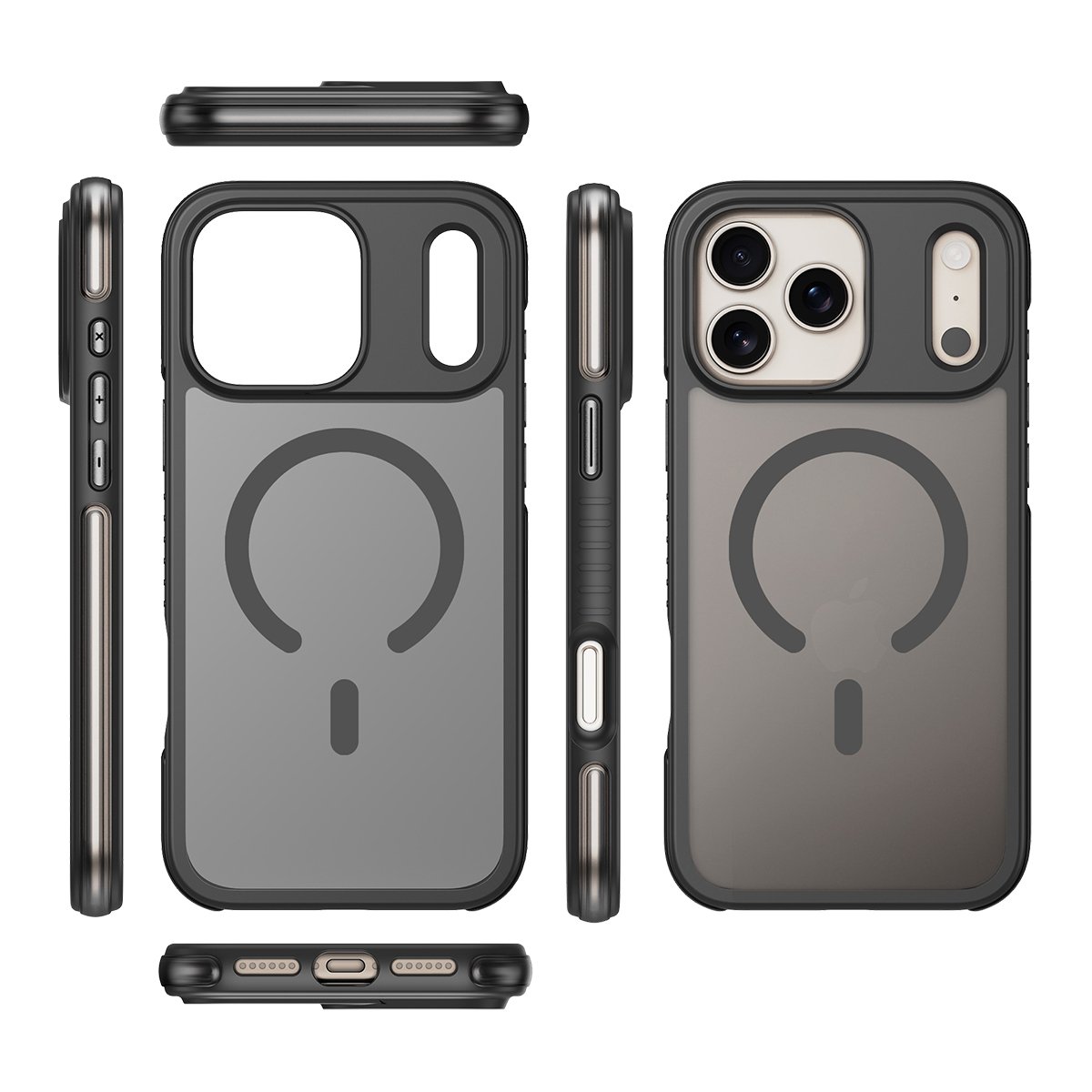 Buff iPhone 18 Pro / 17 Pro MagSafe Air Bumper Kılıf - Siyah 8684387708470