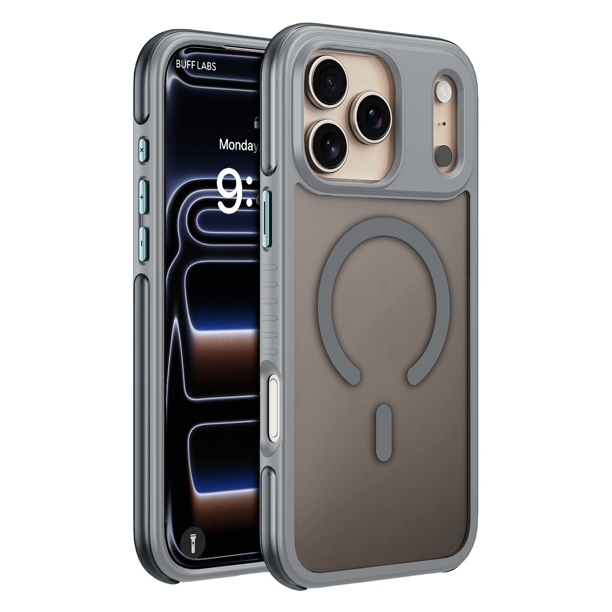 Buff iPhone 18 Pro / 17 Pro MagSafe Air Bumper Kılıf - Gri 8684387708487