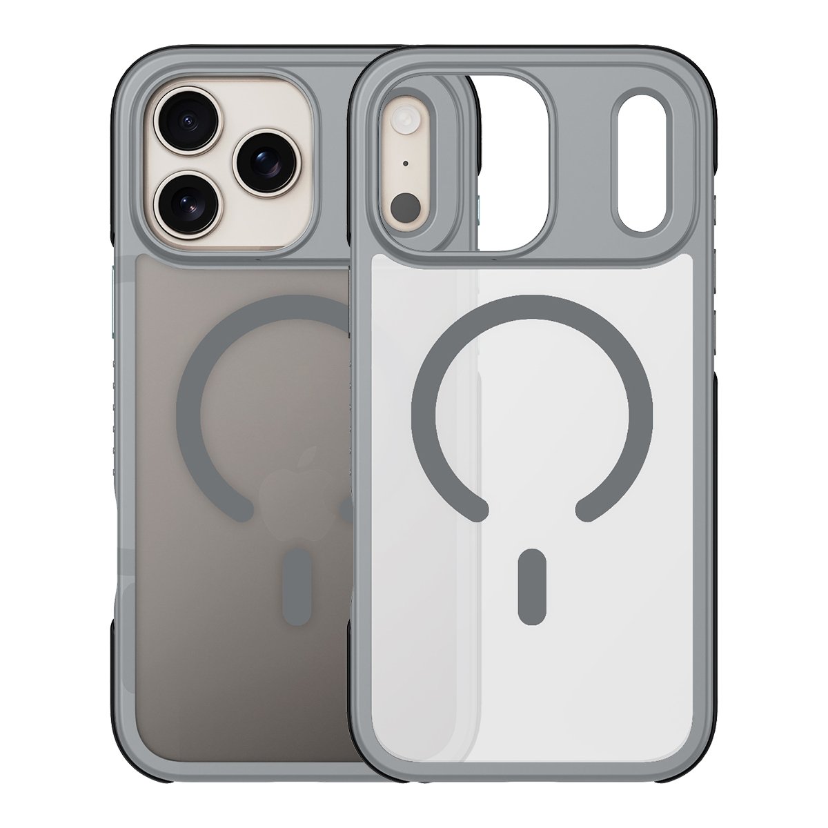Buff iPhone 18 Pro / 17 Pro MagSafe Air Bumper Kılıf - Gri 8684387708487