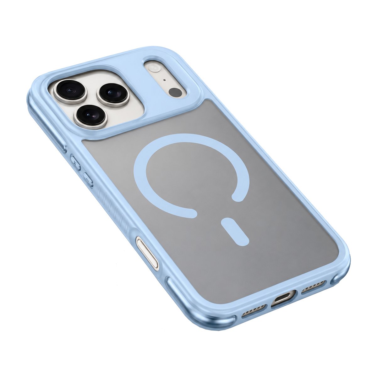 Buff iPhone 18 Pro / 17 Pro MagSafe Air Bumper Kılıf - Açık Mavi 8684387708494