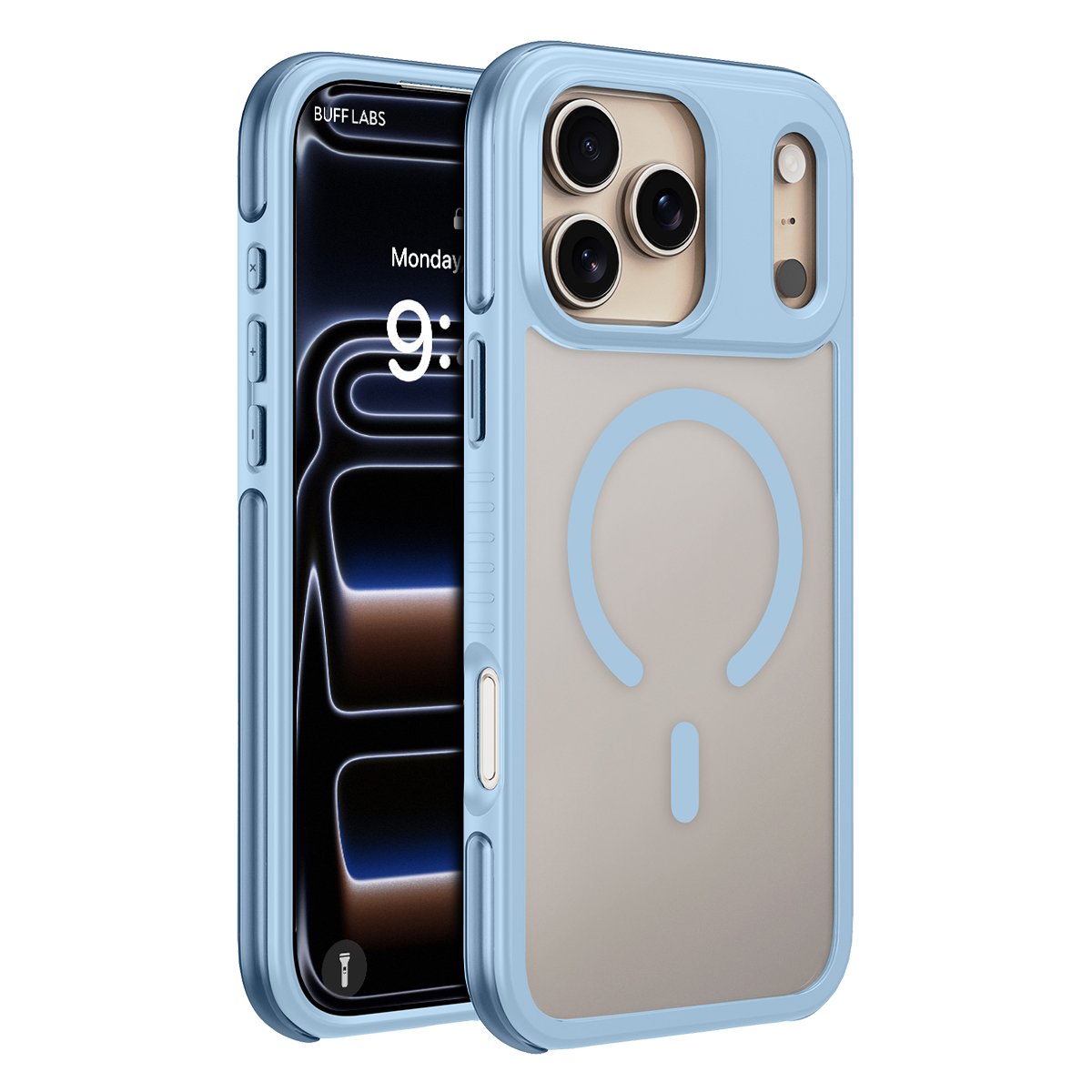 Buff iPhone 18 Pro / 17 Pro MagSafe Air Bumper Kılıf - Açık Mavi 8684387708494