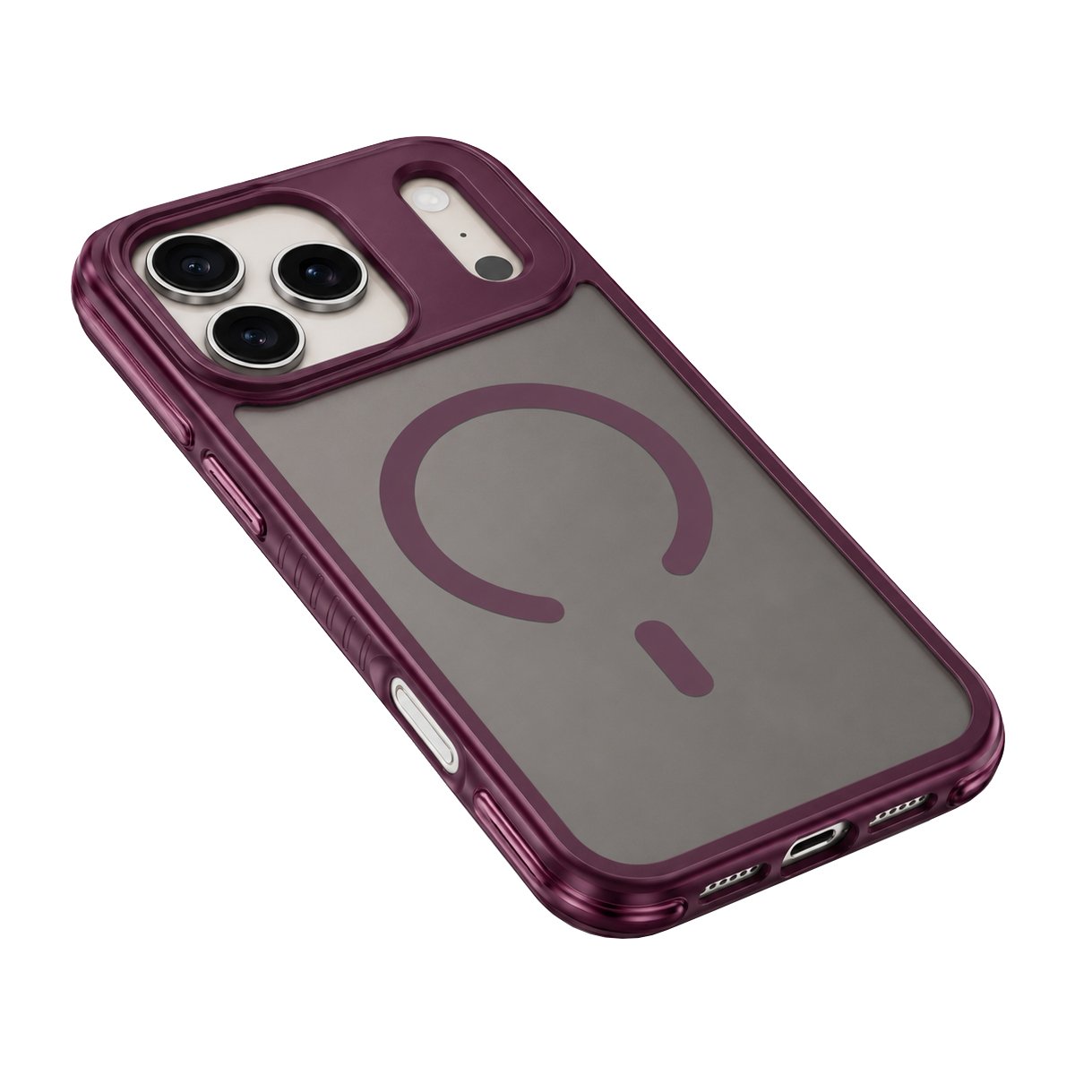 Buff iPhone 18 Pro / 17 Pro MagSafe Air Bumper Kılıf - Dark Cherry 8684387708500