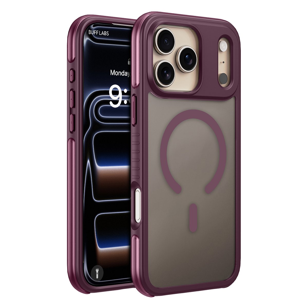 Buff iPhone 18 Pro / 17 Pro MagSafe Air Bumper Kılıf - Dark Cherry 8684387708500