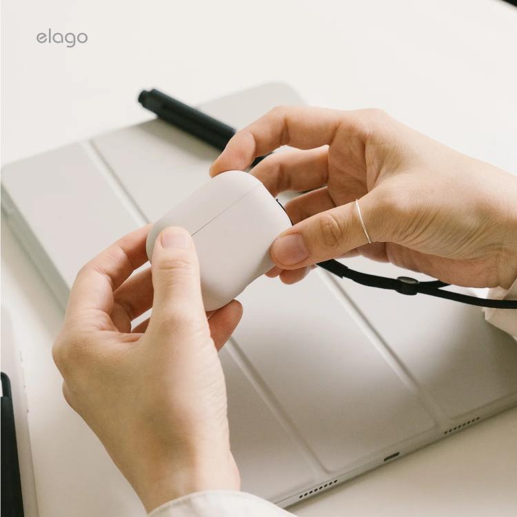 Elago Apple AirPods Pro 3 Liquid Hybrid Strap Kılıf – Kum Pembesi 8800254480922