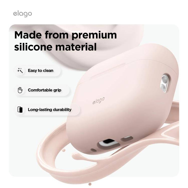 Elago Apple AirPods Pro 3 Silikon Hang Kılıf – Kum Pembesi 8800254480946