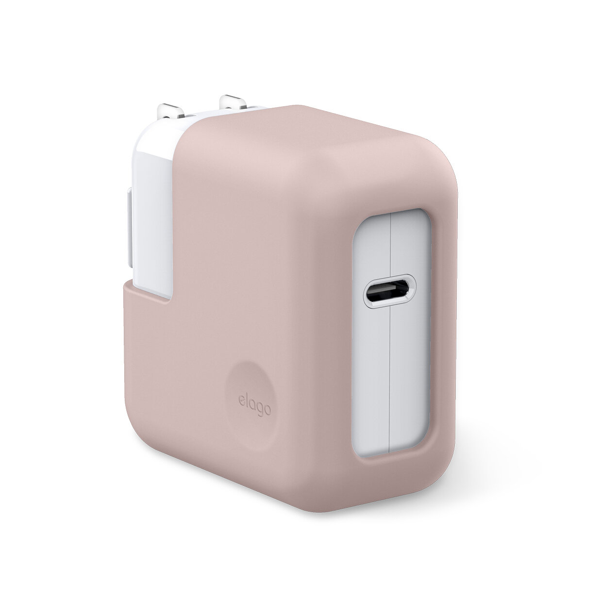 Elago Apple MacBook Güç Adaptörü Koruyucu Silikon Kılıf - Pembe 8809667653732