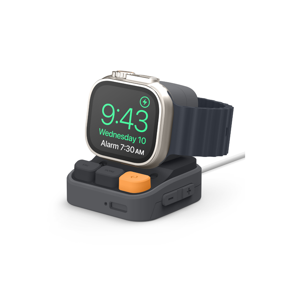 Elago Apple Watch Silikon Şarj Standı - Gri 8809863850645