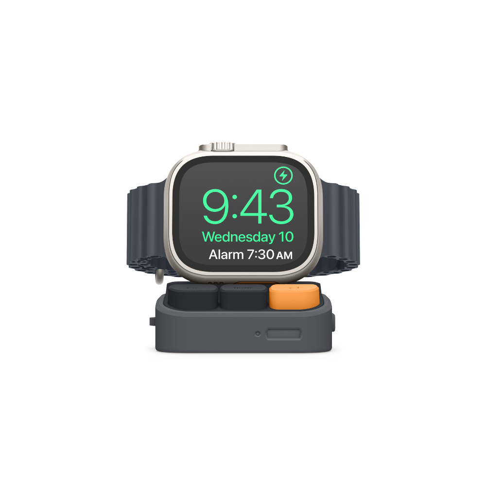 Elago Apple Watch Silikon Şarj Standı - Gri 8809863850645