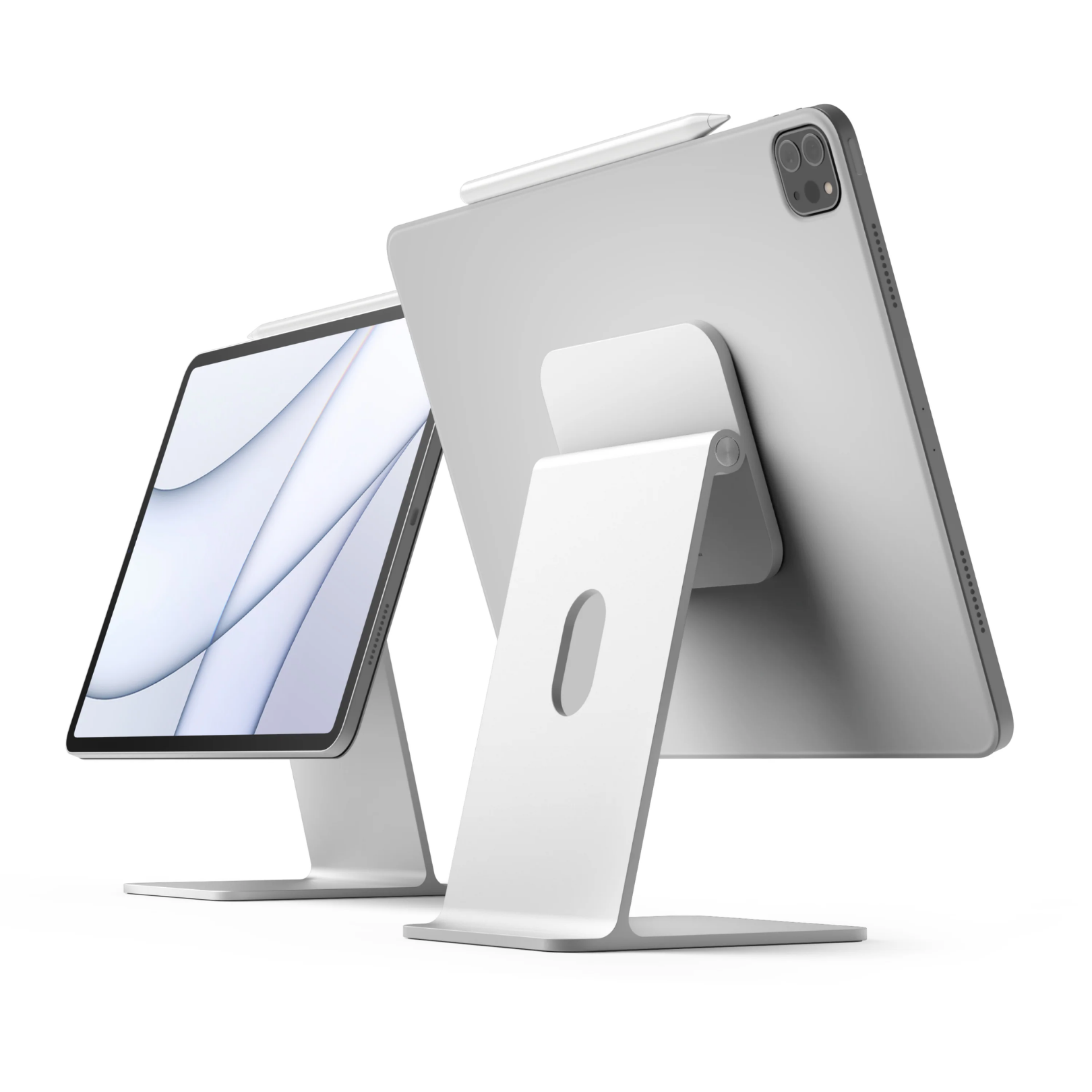 Elago Premium Manyetik Metal Çok Açılı Tablet Standı - Gümüş 8809863853097