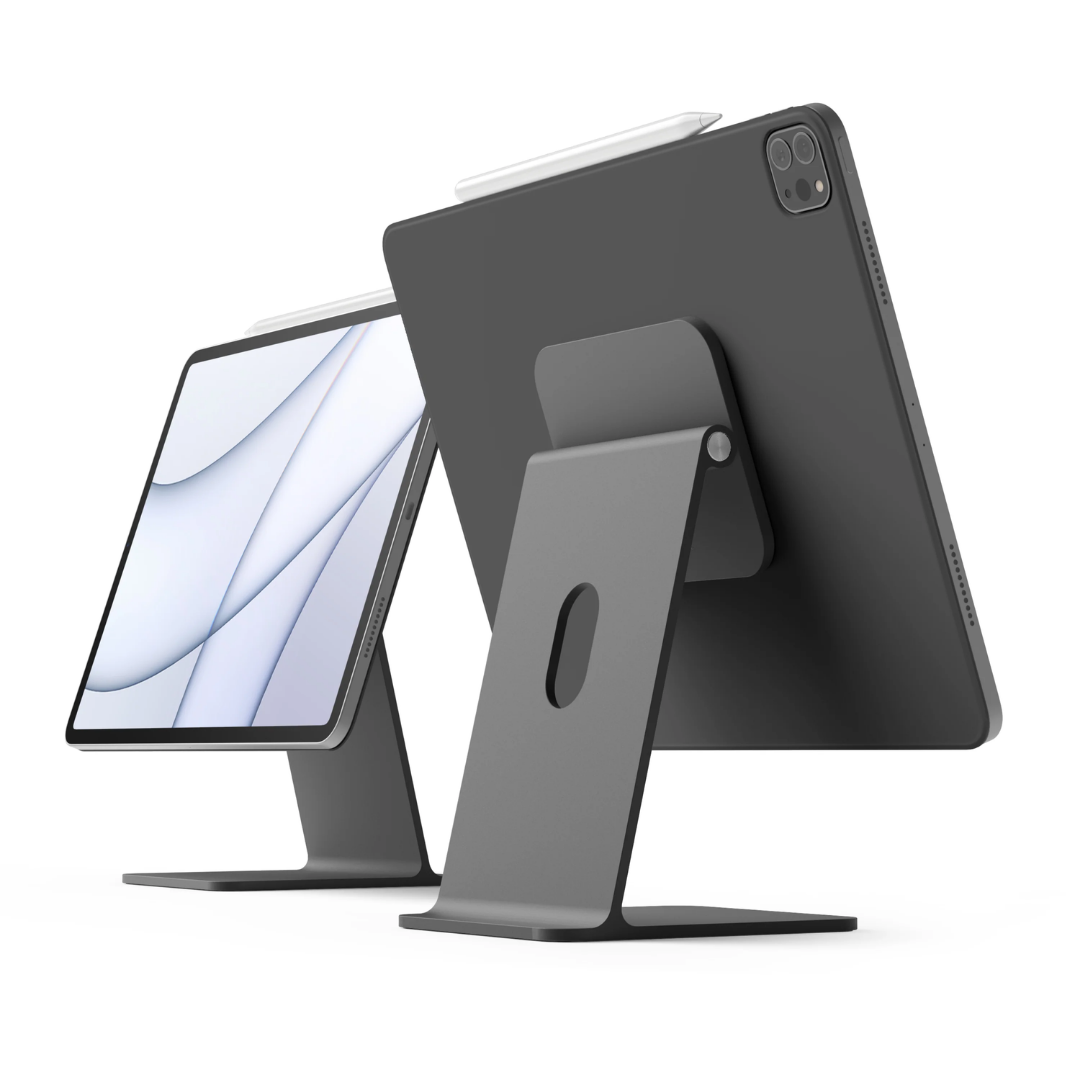 Elago Premium Manyetik Metal Çok Açılı Tablet Standı - Koyu Gri 8809863853103