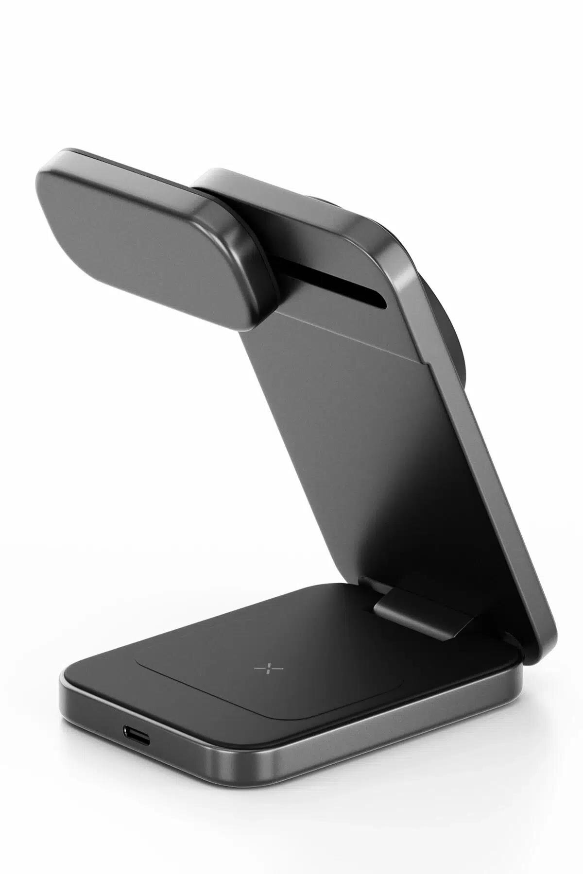 Energea MagTrio Plus 3in1 Qi2 15W Şarj Standı-Gri 8885020102017