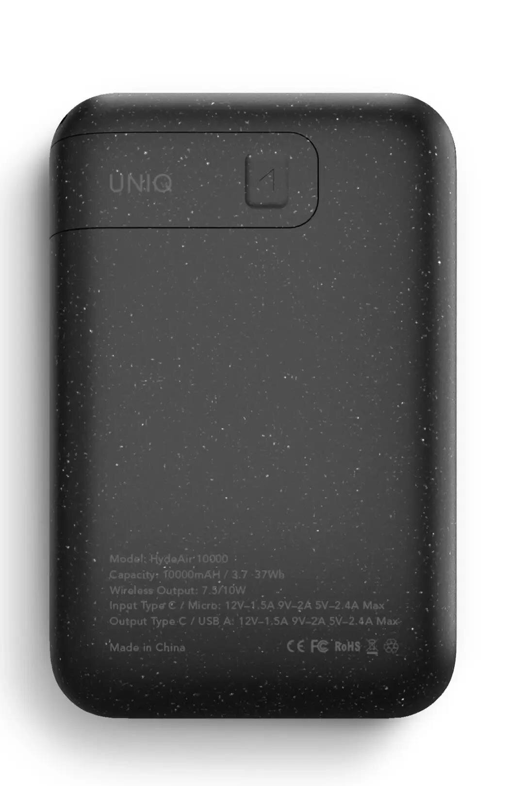 Uniq 10.000mAh Kablosuz 18W Standlı Powerbank-Gri 8886463669228